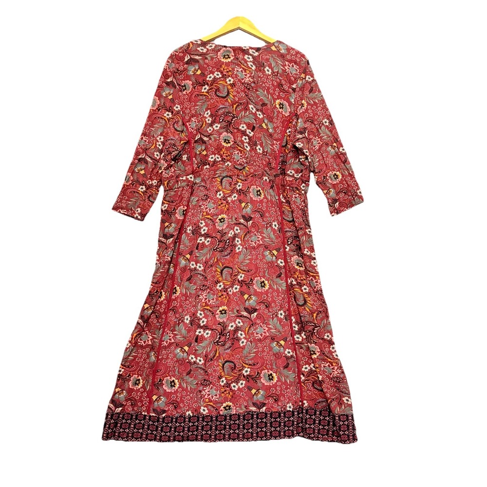 COLDWATER CREEK Flowy Maxi Dress Embroidered Size 1X Romantic Floral Boho Cottag - Picture 2 of 7